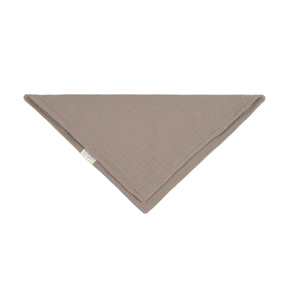Lässig Dreieckstuch aus Musselin Taupe