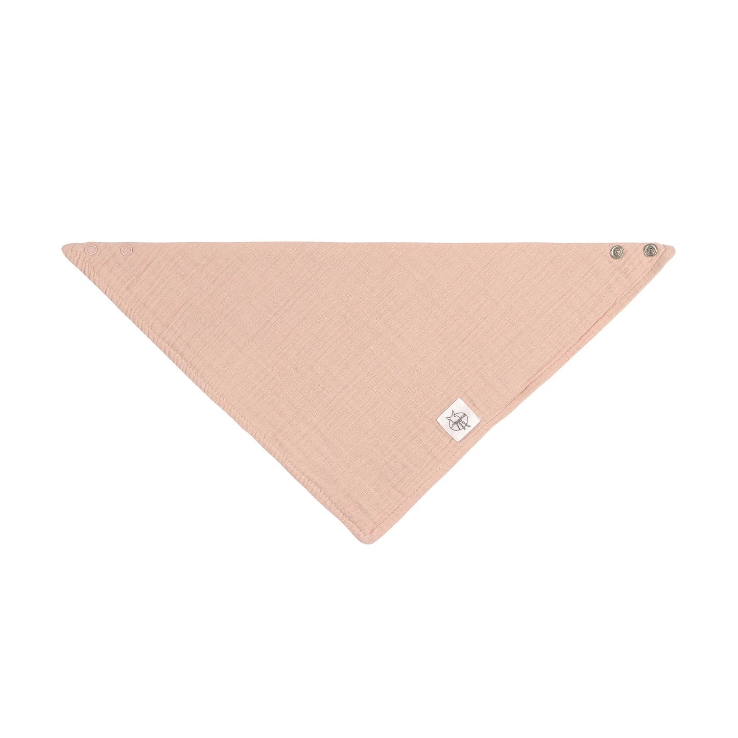Lässig Dreieckstuch aus Musselin Powder Pink