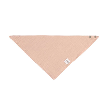 Lässig Dreieckstuch aus Musselin Powder Pink