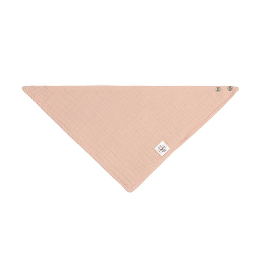Lässig Dreieckstuch aus Musselin Powder Pink
