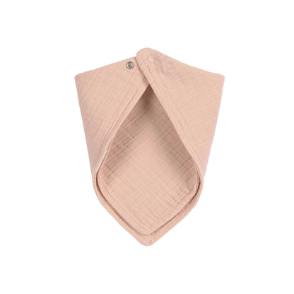 Lässig Dreieckstuch aus Musselin Powder Pink