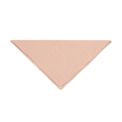 Lässig Dreieckstuch aus Musselin Powder Pink
