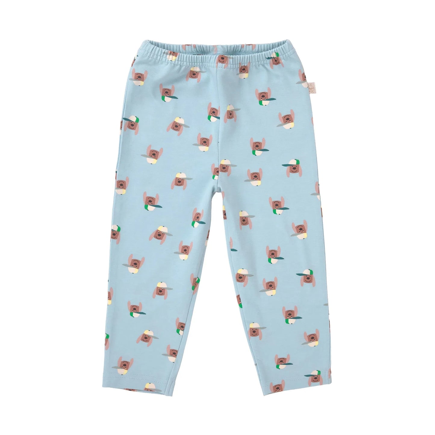 Lässig Leggings Kinder - Bio Baumwolle, Hund, Hellblau GOTS