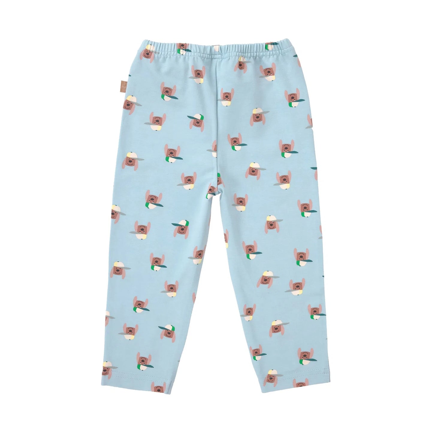 Lässig Leggings Kinder - Bio Baumwolle, Hund, Hellblau GOTS