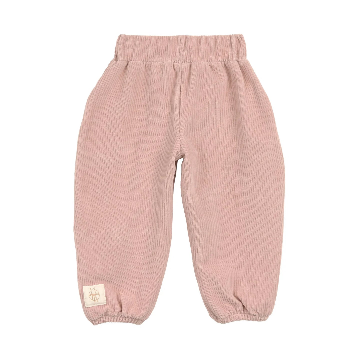 Lässig Kinder Hose Cord - Bio Baumwolle, Herzen Altrosa GOTS
