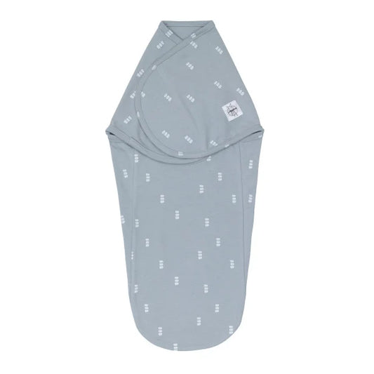 Lässig Pucksack Baumwolle (bio) - Blocks, Hellblau