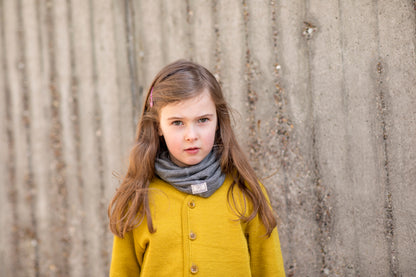 Pickapooh Schlauchschal Strunzl aus Wolle/Seide in grau