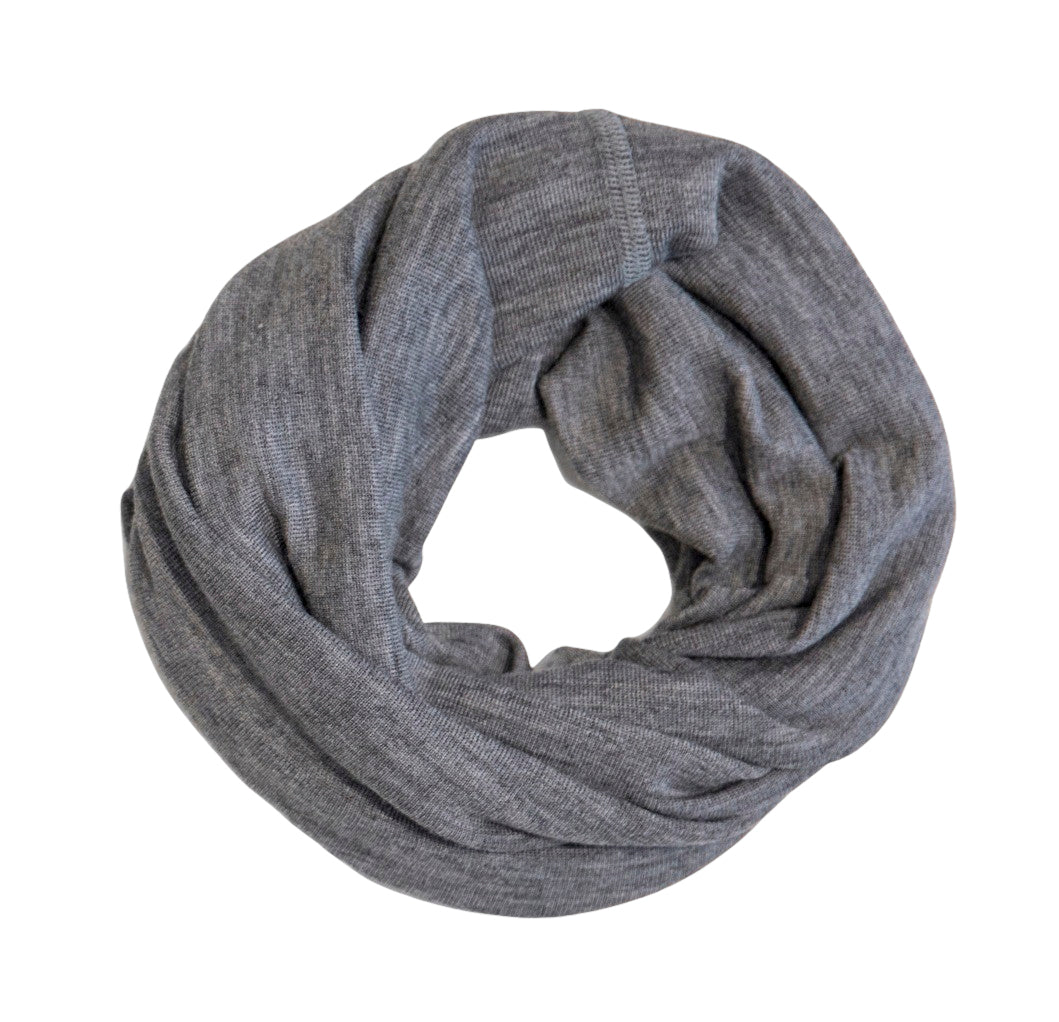 Pickapooh Schlauchschal Strunzl aus Wolle/Seide in grau