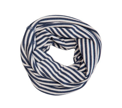 Pickapooh Schlauchschal Strunzl aus Wolle/Seide in marine/natur