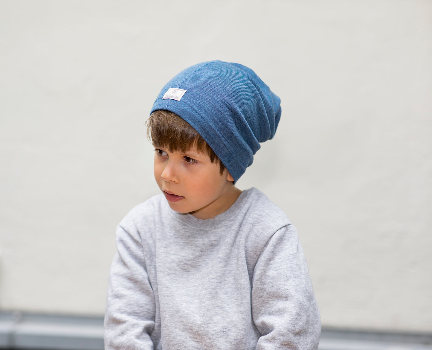 Pickapooh Schlauchschal Strunzl aus Wolle/Seide in jeans