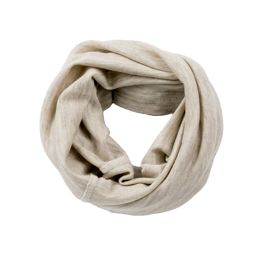 Pickapooh Schlauchschal Strunzl aus Wolle/Seide in natur mélange
