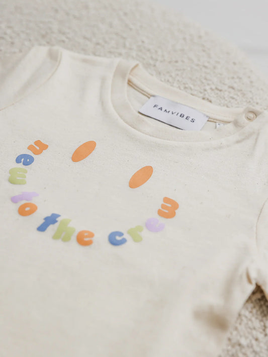 FAMVIBES Meilenstein T-Shirt "New to the crew)