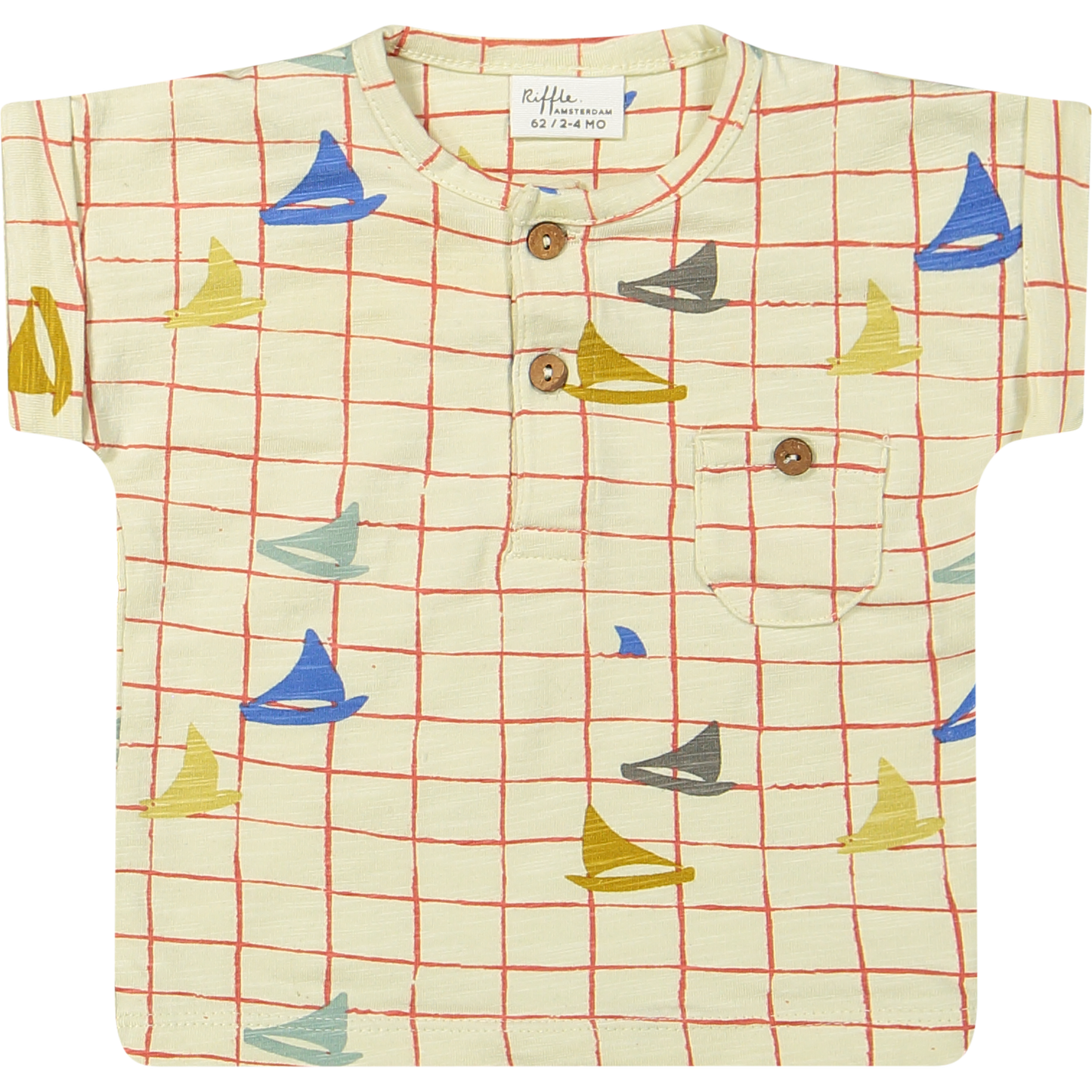 Riffle Amsterdam T-Shirt Jord aus Bio-Baumwolle