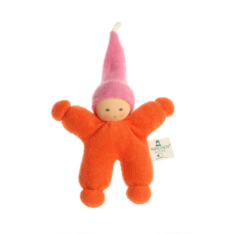 Nanchen Puppe Wichtel in Orange