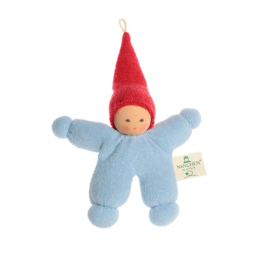 Nanchen Puppe Wichtel in Blau
