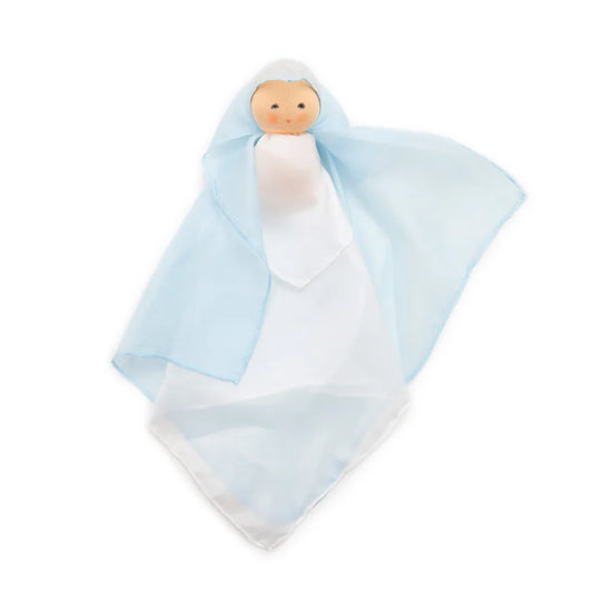 Nanchen Seidenpuppe hellblau