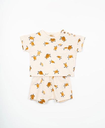 Printed Flamé Jersey Shorts von PLAY UP