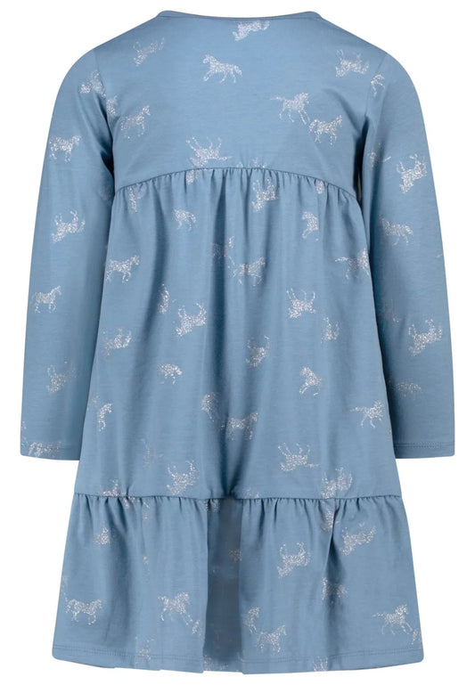 Salt and Pepper Kleid Langarm mit Pferde-Alloverdruck