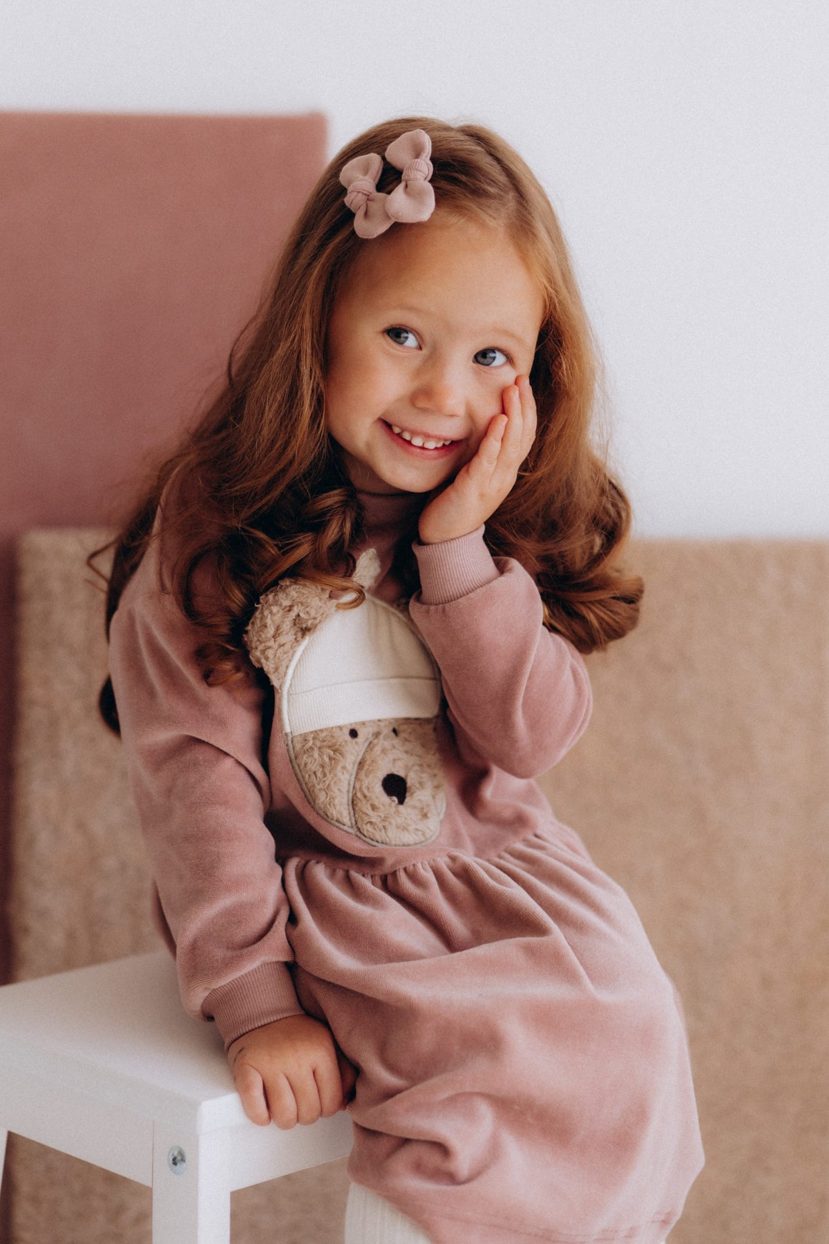 Wooly Organic Nicki-Kleid mit Bär GOTS