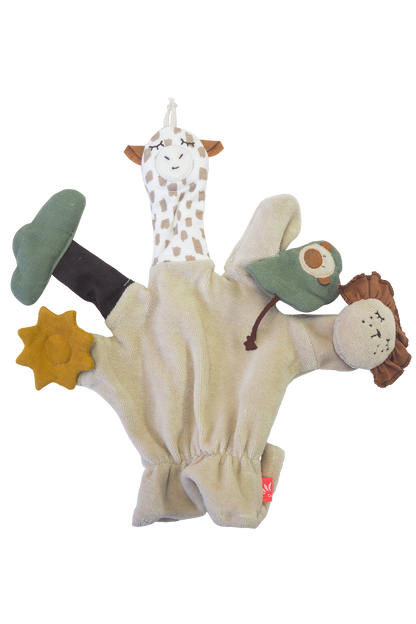 Kikadu Activity Handschuh Giraffe GOTS