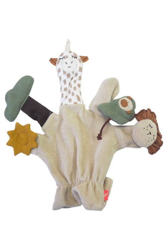 Kikadu Activity Handschuh Giraffe GOTS