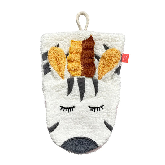 Kikadu Waschlappen Zebra GOTS