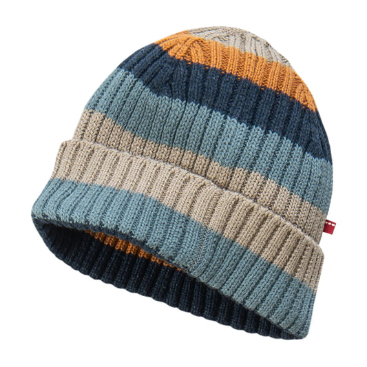 People Wear Organic Strickmütze geringelt