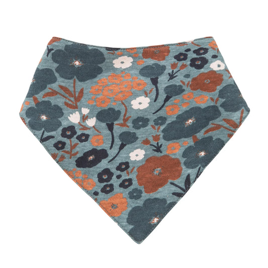 People Wear Organic Dreieckstuch zum Wenden mit Blumemuster GOTS