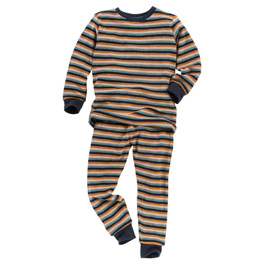 People Wear Organic Schlafanzug Frottée geringelt GOTS