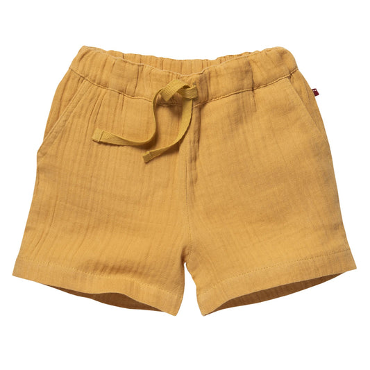 People Wear Organic Musselin-Shorts Gelb GOTS