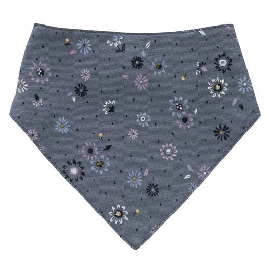 People Wear Organic Dreieckstuch zum Wenden "Frühlingsblumen" GOTS