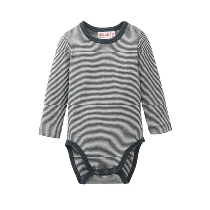 People Wear Organic Wolle-Seide Body anthrazit GOTS