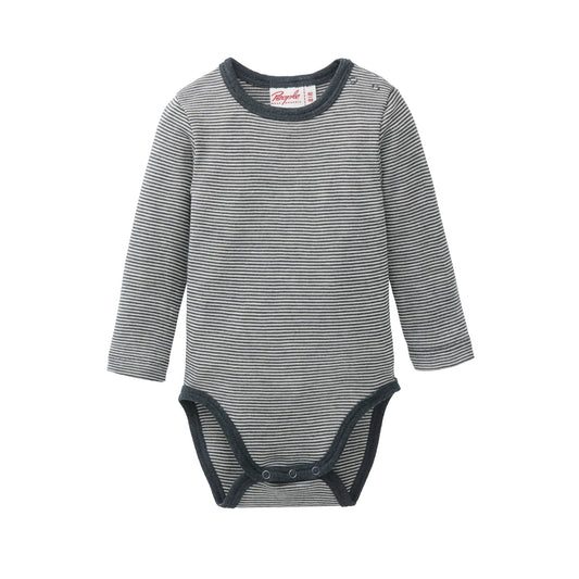 People Wear Organic Wolle-Seide Body anthrazit GOTS