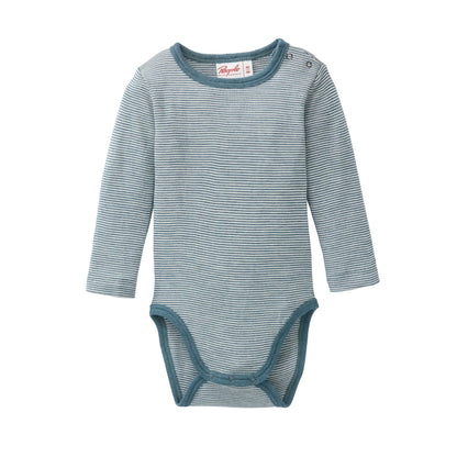 People Wear Organic Wolle-Seide Body smaragd GOTS