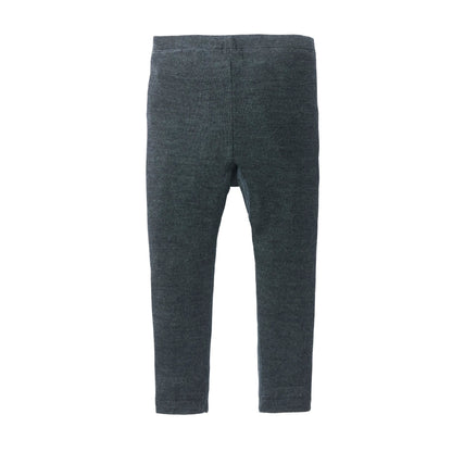 People Wear Organic Wolle-Seide Leggings anthrazit GOTS