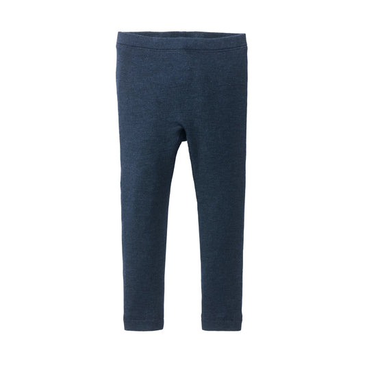 People Wear Organic Wolle-Seide Leggings dunkelblau GOTS