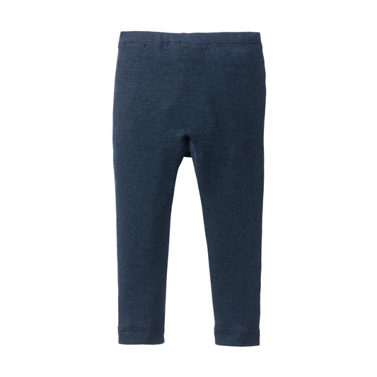 People Wear Organic Wolle-Seide Leggings dunkelblau GOTS