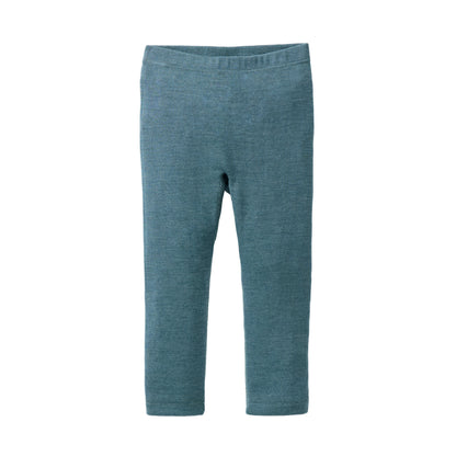 People Wear Organic Wolle-Seide Leggings Smaragd GOTS