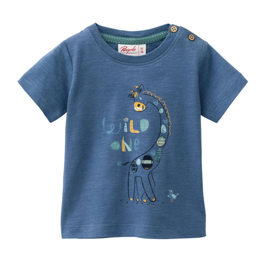 People Wear Organic T-Shirt mit Giraffenapplikation GOTS