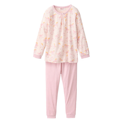 People Wear Organic Schlafanzug mit Pferdeprint GOTS