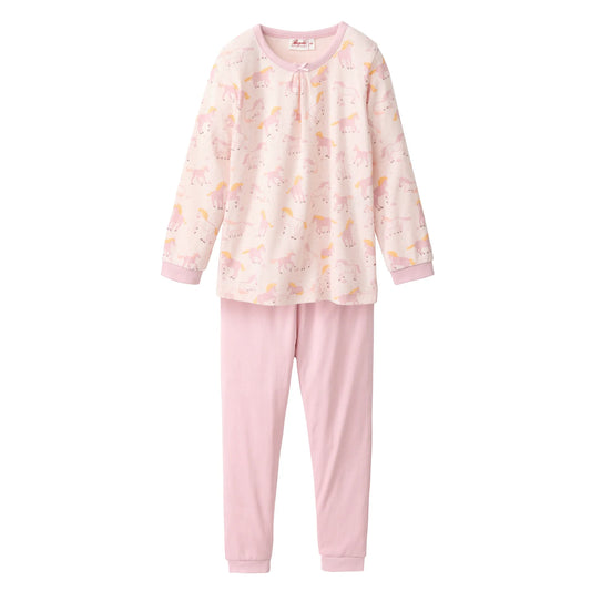 People Wear Organic Schlafanzug mit Pferdeprint GOTS