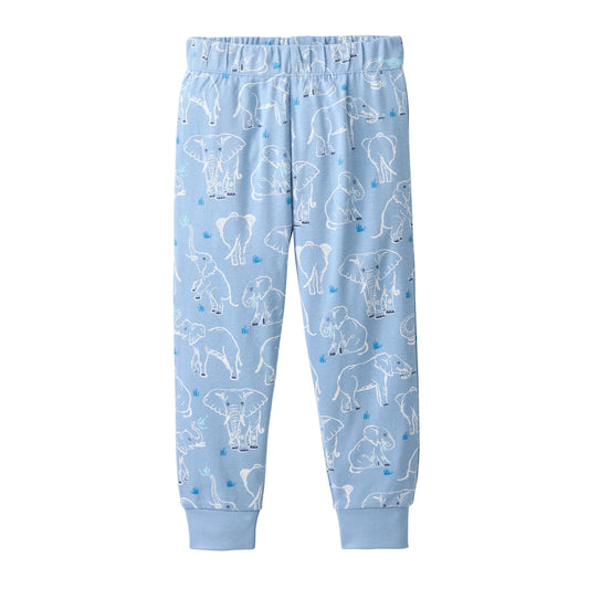 People Wear Organic Schlafanzug mit Elefantenprint GOTS