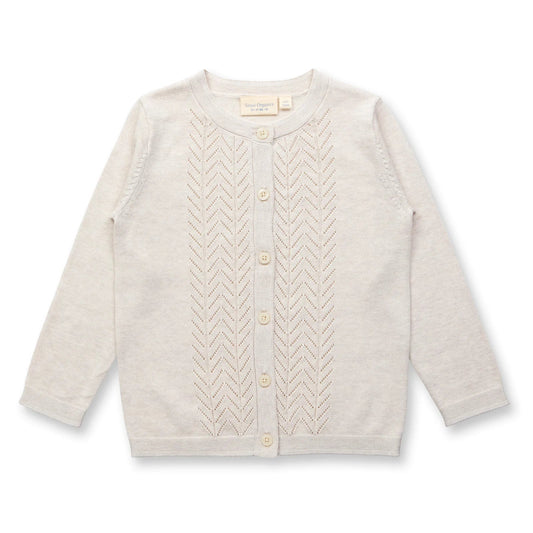 Sense Organics Strickjacke in creme GOTS