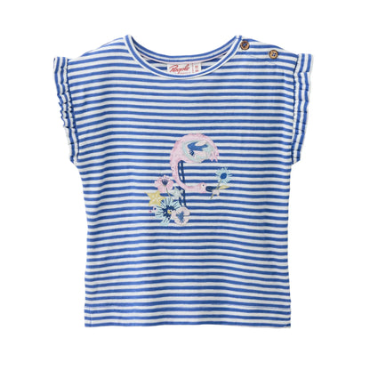 People Wear Organic T-Shirt mit Flamingoapplikation GOTS
