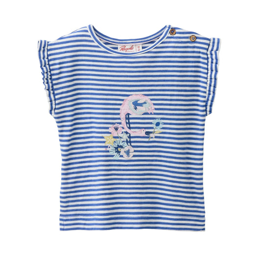 People Wear Organic T-Shirt mit Flamingoapplikation GOTS