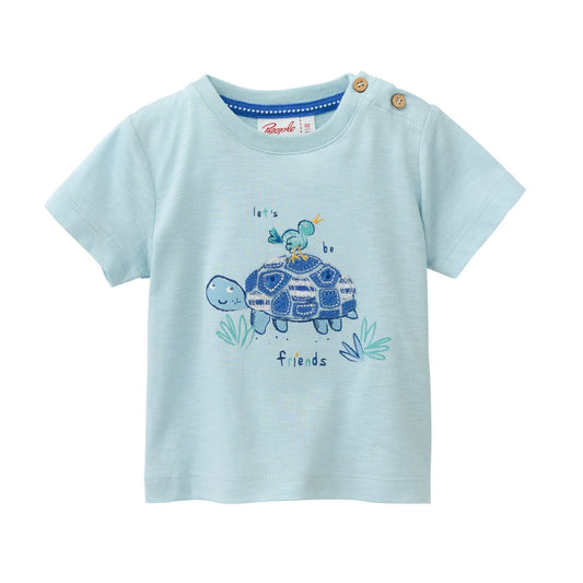 People Wear Organic T-Shirt mit Schildkrötenapplikation GOTS