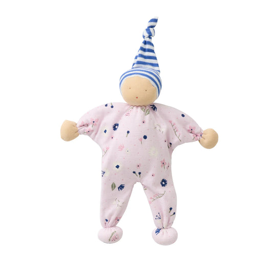 People Wear organic Schmusepuppe Manderl mit Blumenprint GOTS