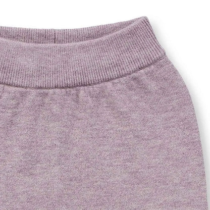 Sense Organics Baby Merino Strickleggins in mauve mélange, Modell PABLO