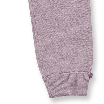 Sense Organics Baby Merino Strickleggins in mauve mélange, Modell PABLO