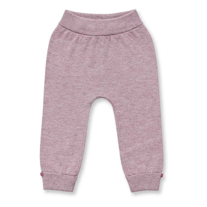 Sense Organics Baby Merino Strickleggins in mauve mélange, Modell PABLO